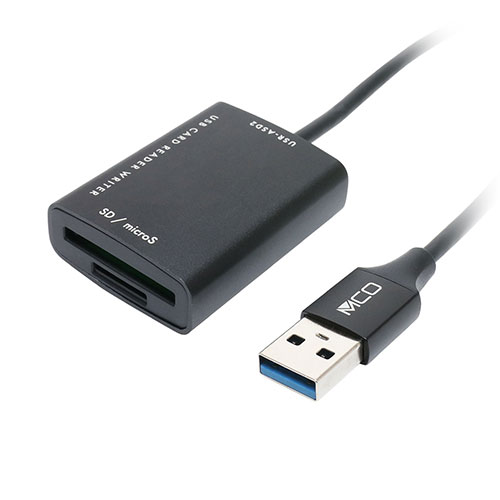 まとめ得 MCO SD microSDカードリーダ USB-A 70cm USR-ASD2/BK x [3個] /l