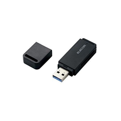 まとめ得 エレコム USB3.0対応メモリカードリーダ(スティックタイプ) ブラック MR3-D011BK x [4個] /l