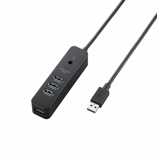 まとめ得 エレコム USB3.0ハブ(4ポートマグネット付き) U3H T410SBK x [4個] /l :l3 4953103446519 m:WEB TWOHAN in