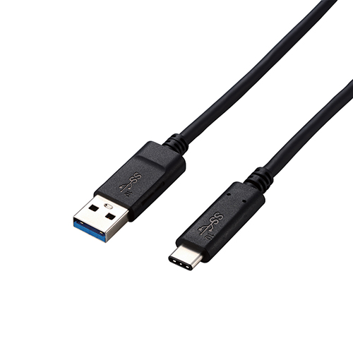 まとめ得 エレコム USB3.1ケーブル/Gen2/A-Cタイプ/認証品/3A出力/1.0m/ブラック USB3-AC10NBK x [4個] /l