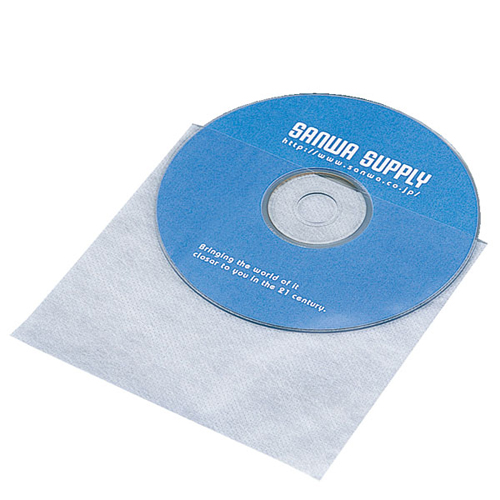 まとめ得 サンワサプライ CD・CD-R用不織布ケース(100枚セット) FCD-F100 x [10個] /l