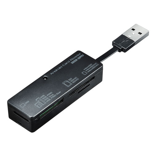 Yahoo! Yahoo!ショッピング(ヤフー ショッピング)まとめ得 サンワサプライ アンドロイド対応カードリーダー ADR-TCAML22BK x [3個] /l