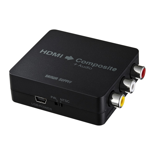 まとめ得 サンワサプライ HDMI信号コンポジット変換コンバーター VGA-CVHD3 x [4個] /l