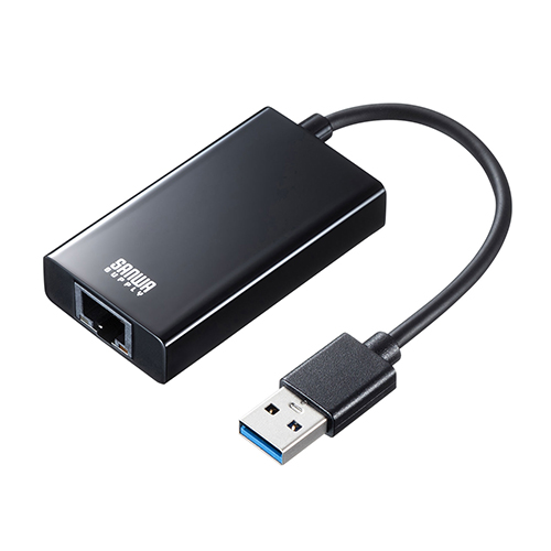 まとめ得 サンワサプライ USB3.2-LAN変換アダプタ(USBハブポート付・ブラック) USB-CVLAN3BKN x [3個] /l