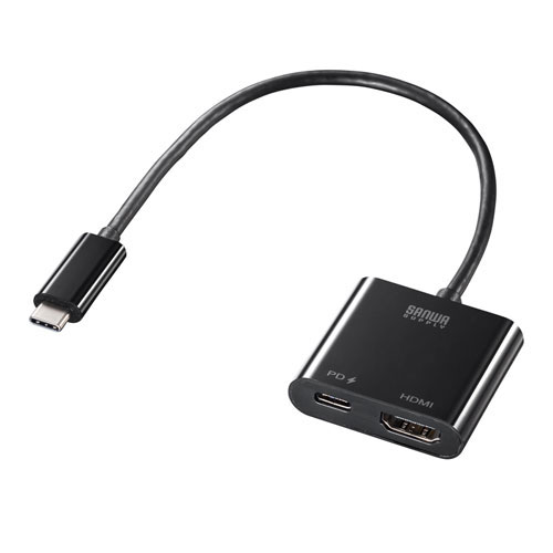 まとめ得 サンワサプライ USB Type C-HDMI変換アダプタ(4K/60Hz/PD対応) AD-ALCPHDPD x [3個] /l｜web-twohan3