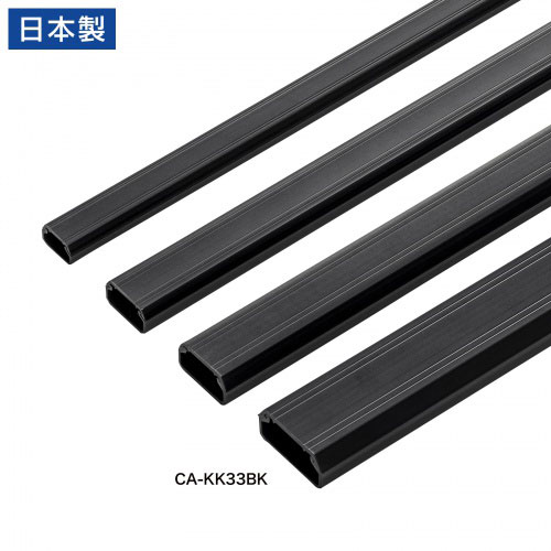 まとめ得 サンワサプライ 壁用ケーブルモール 幅33mm 角型 ブラック CA-KK33BK x [5個] /l |  | 03