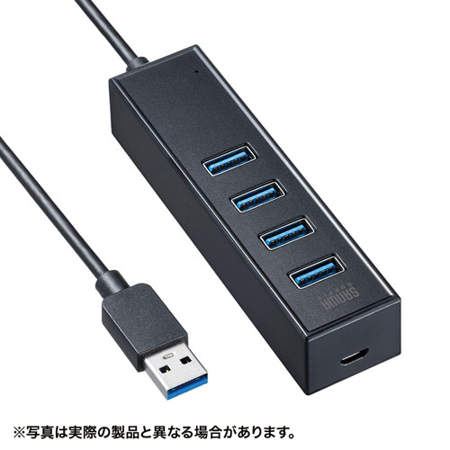 まとめ得 サンワサプライ 磁石付USB3.2Gen1 4ポートハブ USB 3H405BKN x [3個] /l :l3 4969887782279:WEB TWOHAN in