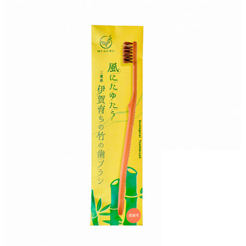 まとめ得 ファイン MEGURU 竹の歯ブラシ(花馬毛) MBA-02 x [4個] /l |  | 01
