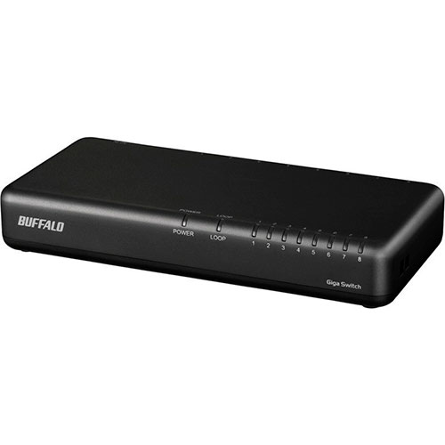 まとめ得 BUFFALO バッファロー Giga対応 スイッチングハブ 8ポート ブラック LSW6-GT-8NP/BK x [4個] /l