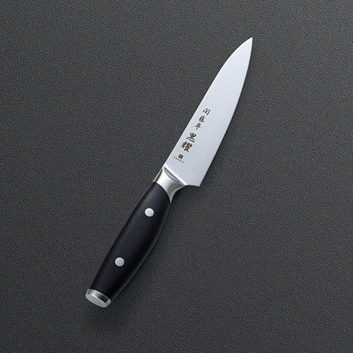 まとめ得 関藤平 黒耀ダマスカスペティナイフ 刃渡12cm コバルト合金鋼 K50804428 x [4個] /l |  | 01