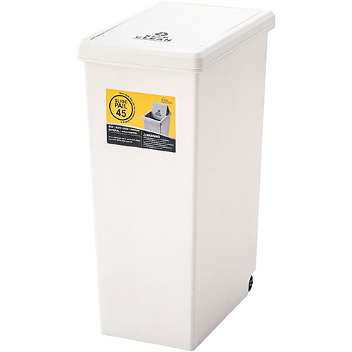 まとめ得 東谷 スライドペール45L ホワイト LFS-763WH x [4個] /l