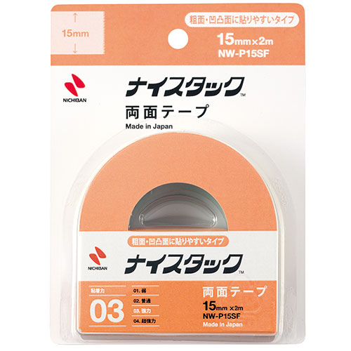 まとめ得 ニチバン ナイスタック 粗面・凹凸面に貼りやすいタイプ 15×2 NB-NW-P15SF x [8個] /l