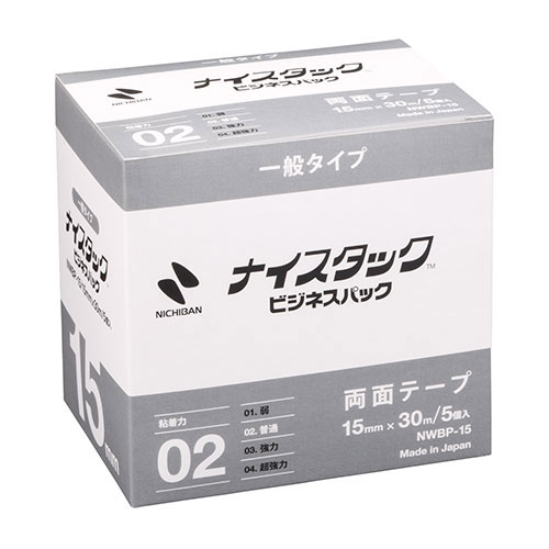 まとめ得 ニチバン ナイスタック ビジネスパック 15mm×30m NB-NWBP-15 x [4個] /l