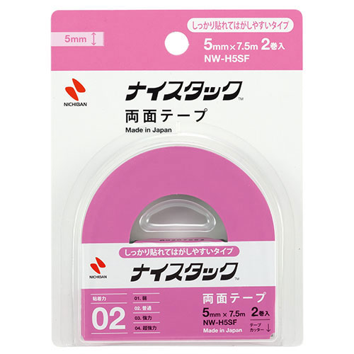 まとめ得 ニチバン ナイスタック しっかり貼れてはがしやすいタイプ 5×7.5 NB-NW-H5SF x [12個] /l