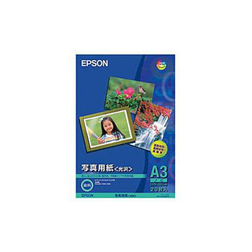 まとめ得 EPSON 純正写真用紙 光沢(A3ノビ/20枚) KA3N20PSKR x [4個] /l