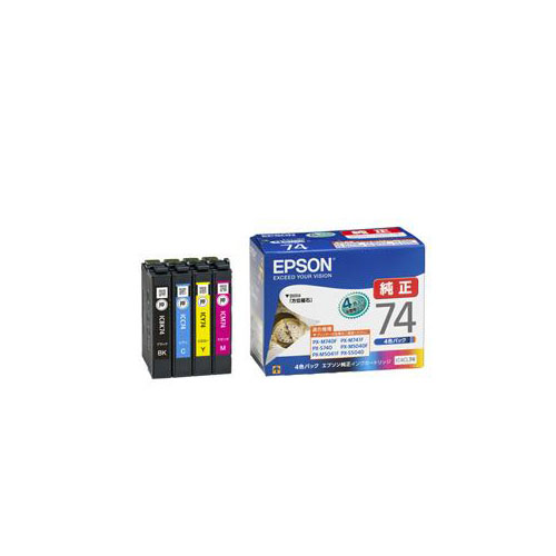 まとめ得 EPSON 純正インクカートリッジ(4色セット) IC4CL74 x [3個] /l :l3 4988617161016:WEB TWOHAN in