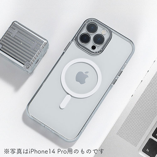 まとめ得 miak レンズガード一体型MagSafe対応クリアケース for iPhone 14 ブラック MA52141i14 x [4個] /l |  | 04