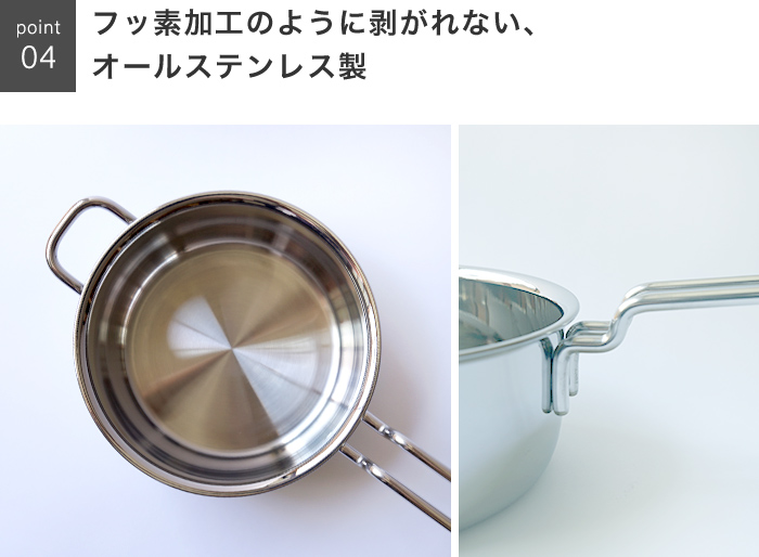 宮崎製作所 ジオ・プロダクト 片手鍋 18cm ih 日本製 ステンレス 蓋