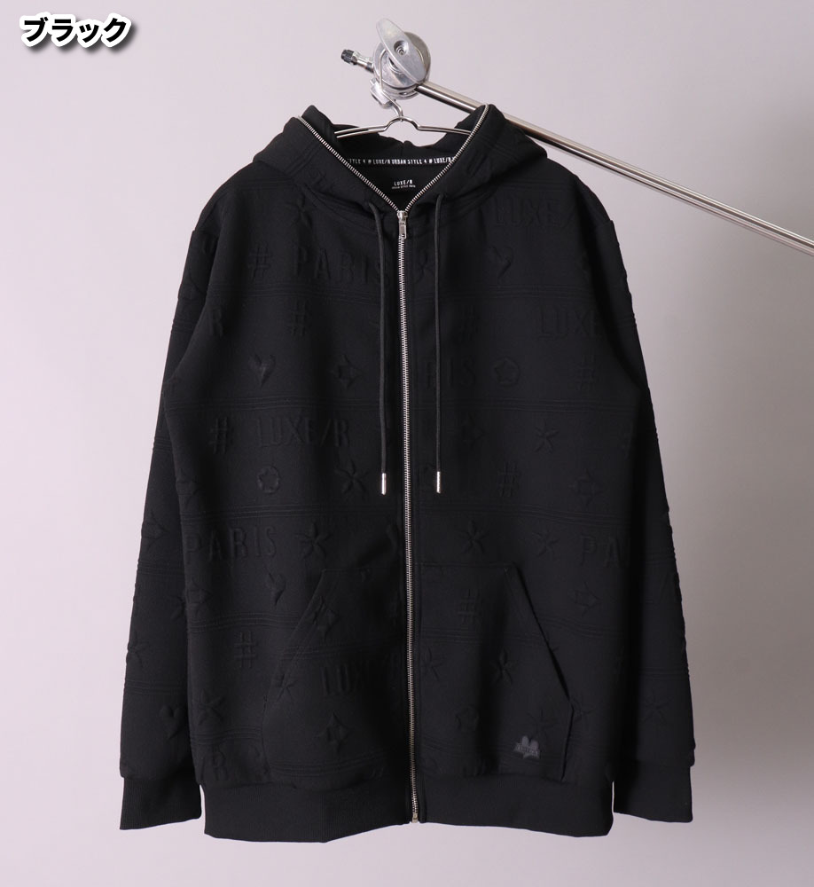 LUXE/R　ラグジュ　黒　L　ブラックレタープリント　ジップアップ　パーカー 楽天市場】【送料無料】LUXE/R ラグジュ パーカー メンズ