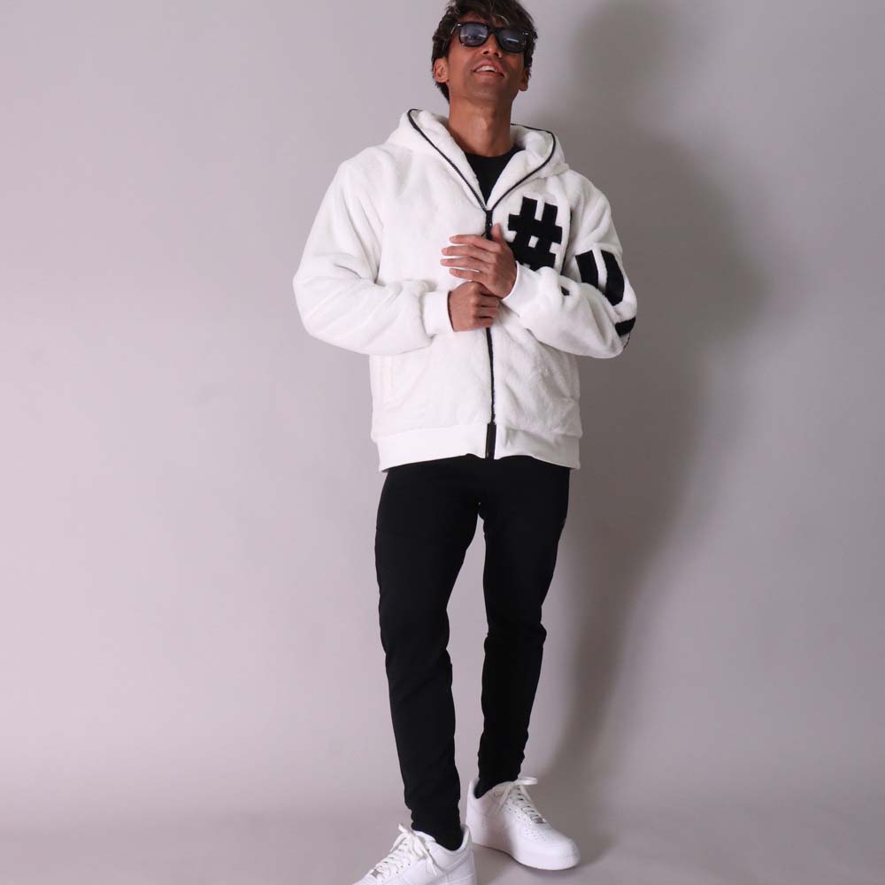 LUXE/R（ラグジュ） シャギー ボアジャケット フェイクファー メンズ