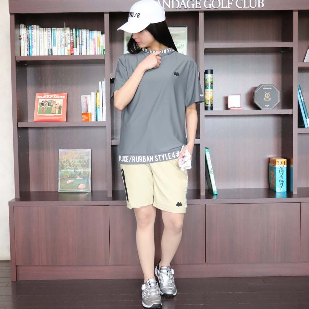 LUXE/R ゴルフウェア Tシャツ モックネック メンズ レディース