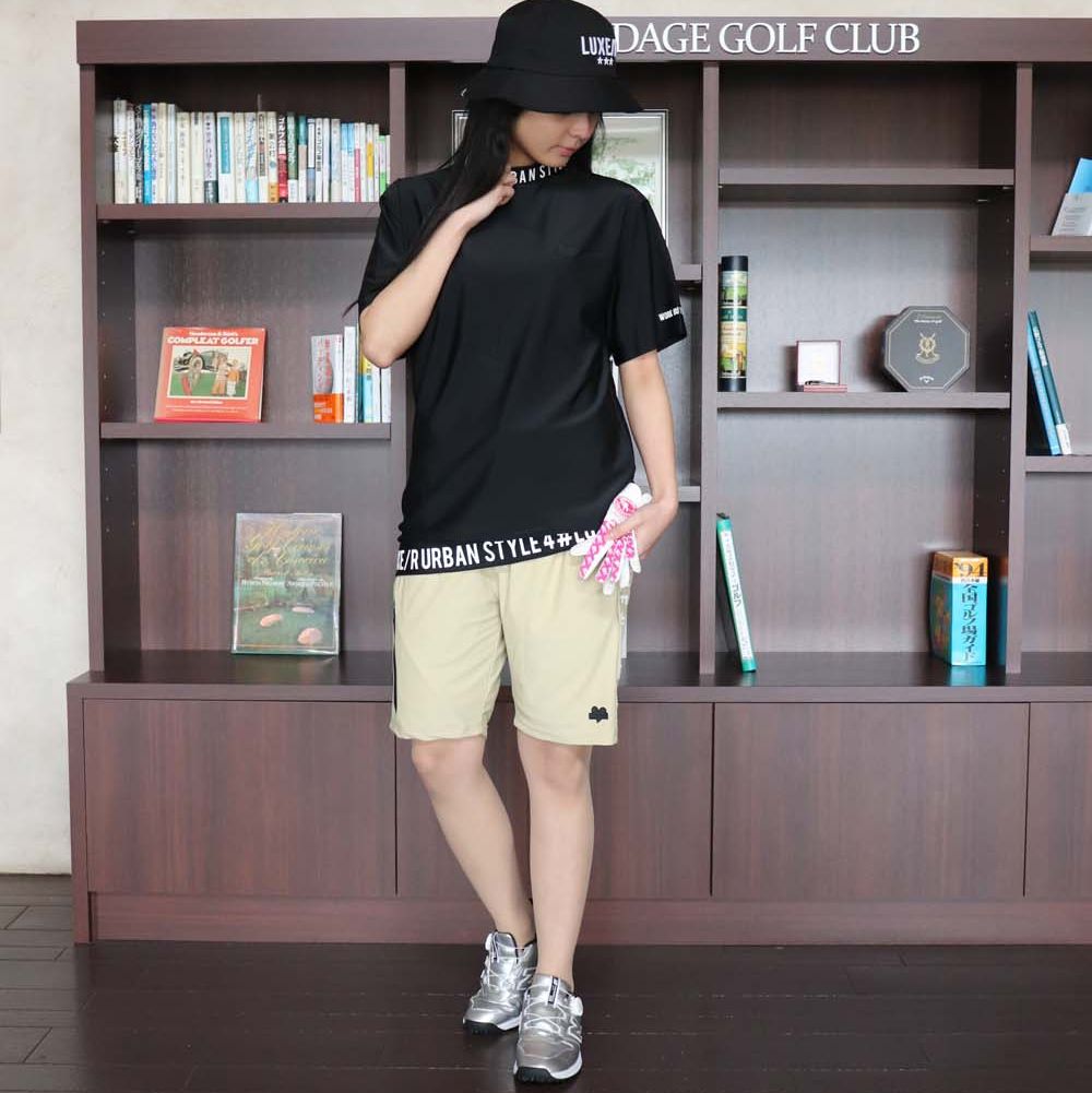 LUXE/R ゴルフウェア Tシャツ モックネック メンズ レディース