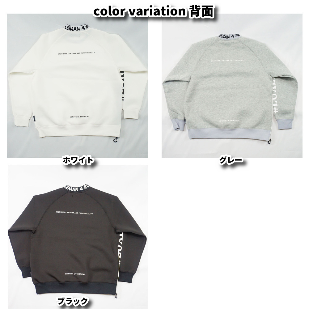 ストレッチ スポンジ ボンディング ジャージ モックネック ラグジュゴルフ LUXE/R  GOLF ユニセックス スウェット ゆったりサイズ 暖かい セットアップ可能 LUXE/R ストレッチ スポンジ ボンディング ジャージ モック