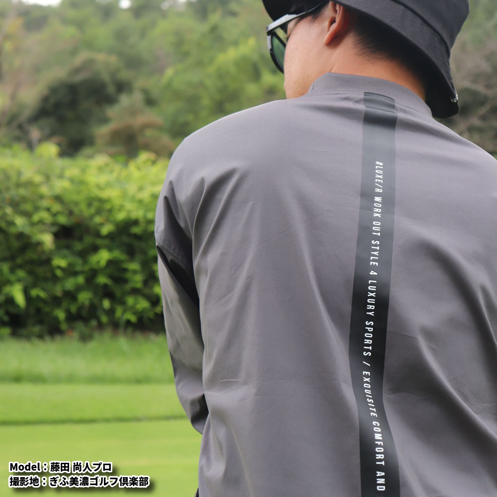 LUXE/R ゴルフウェア メンズ レディース 長袖Tシャツ バック