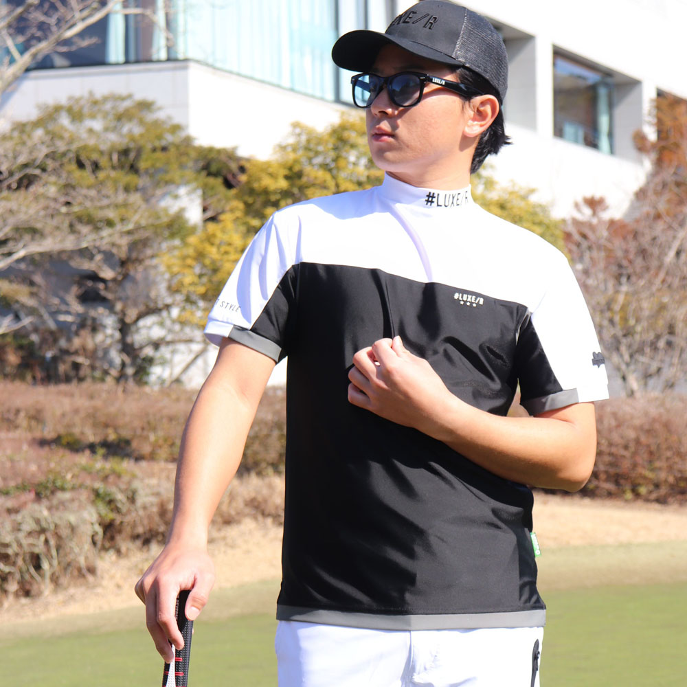 LUXE/R GOLF ラグジュゴルフ Tシャツ モックネック メンズ
