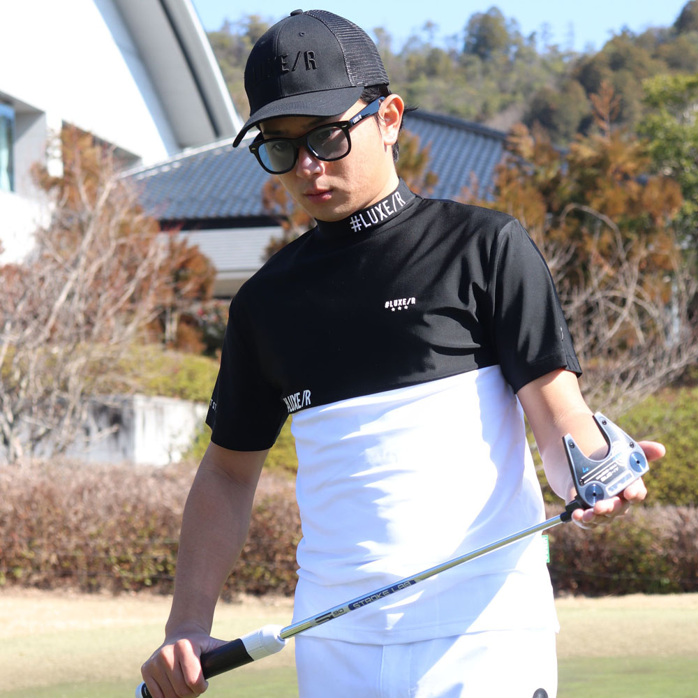 LUXE/R（ラグジュ） LUXE/R GOLF ゴルフ Tシャツ モックネック メンズ