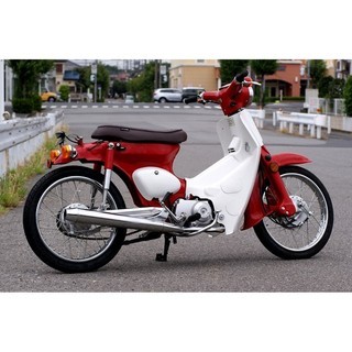 GM-MOTO ジーエムモト カブ用 アルミスイングアーム GF ＋5cm アクスル