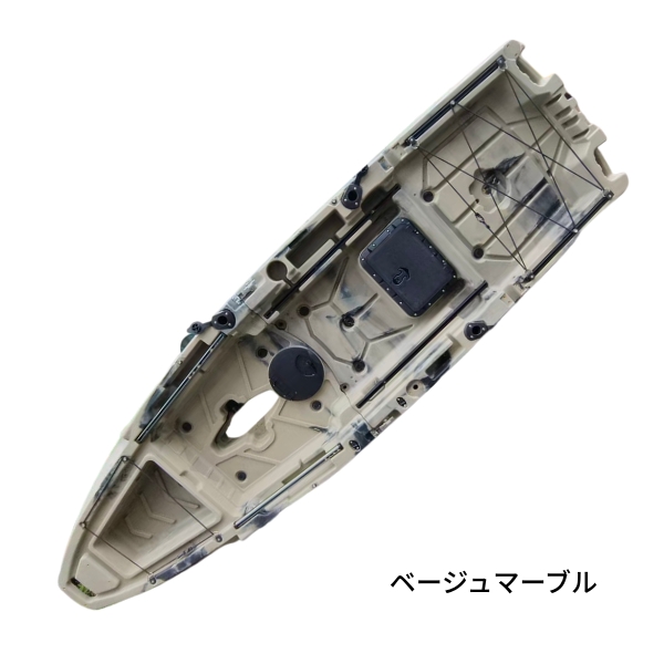 AFボート NEWモデル AFカヤック310ワイド 2分割カヤック 足漕ぎペダル