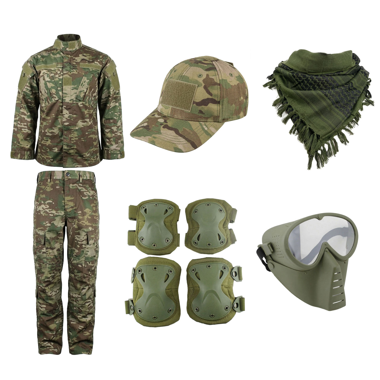 さらに値引き中！】WOSPORT サバゲー初心者 豪華5点フルセット（上下 