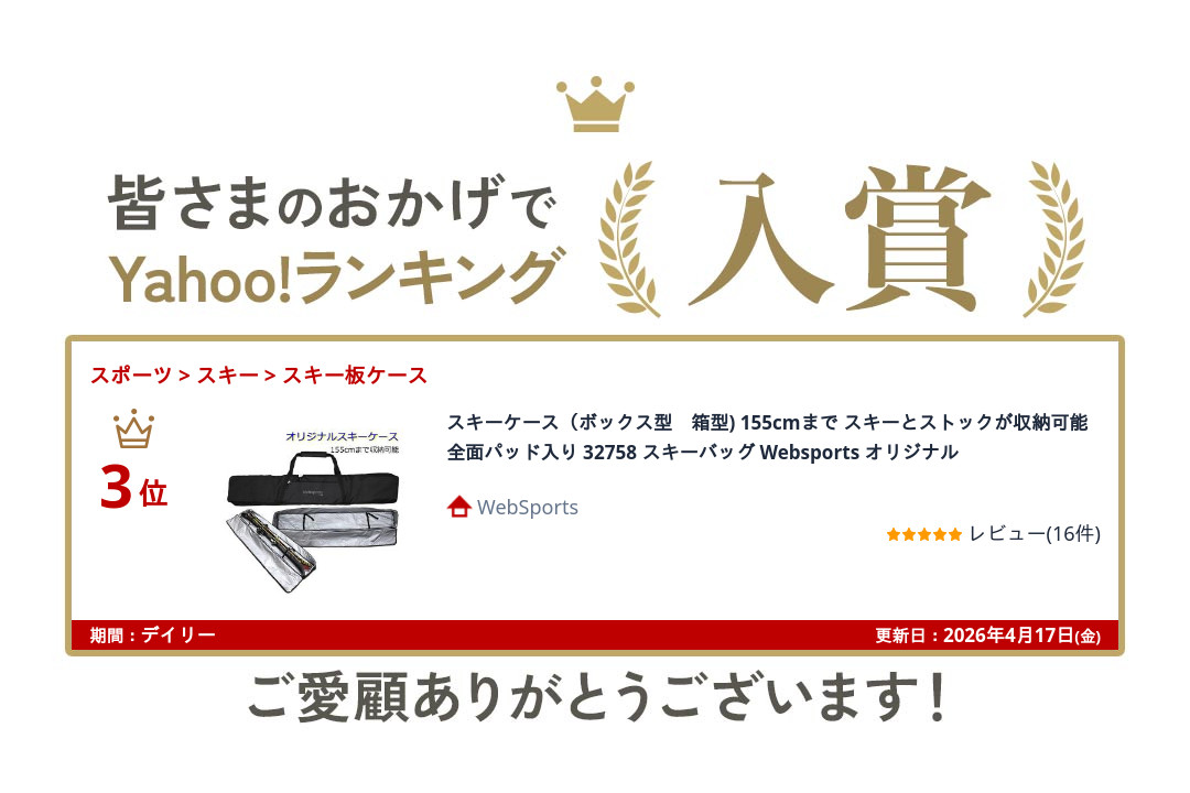 スキーケース（ボックス型 箱型) 155cmまで スキーとストックが収納