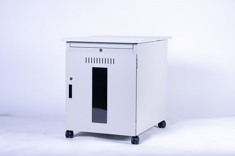 防塵ラック Tidy SV Desk PCケース ホコリ 排熱 フィルター ファン 埃 盗難防止 鍵付き PC本体 サーバーラック モニター収納 デスクワゴン 19インチの画像