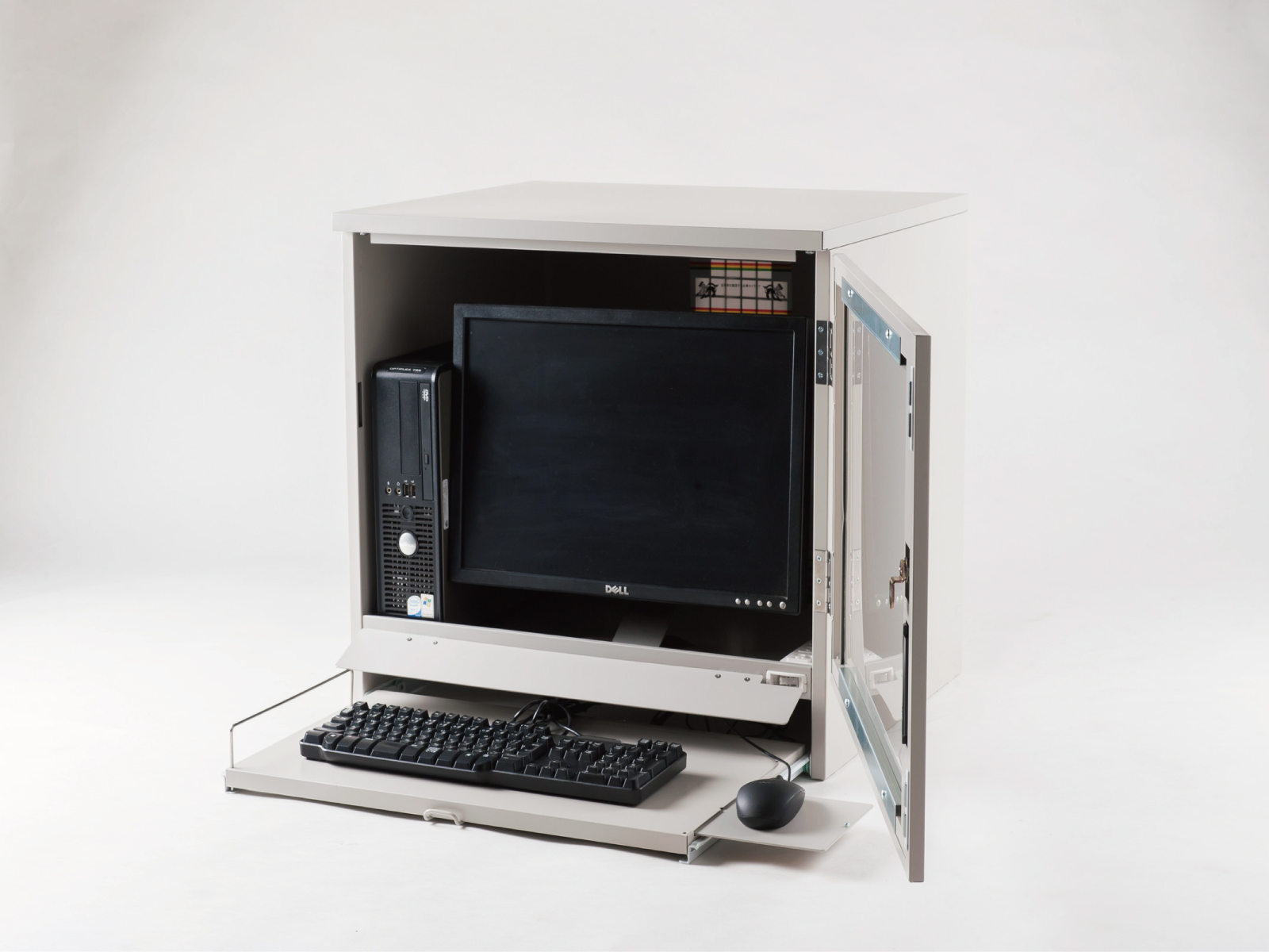 防塵ラック Tidy Box 22D W ライトグレー PCケース ホコリ 排熱