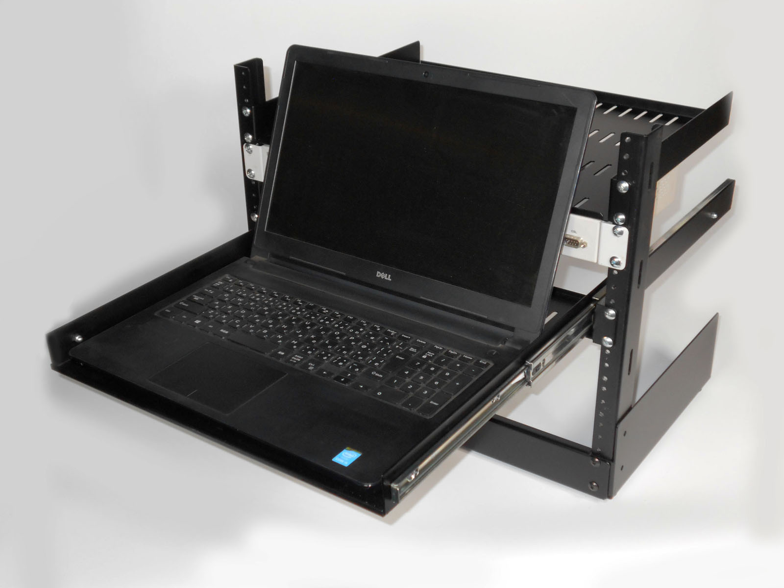 机上19 Rack 8U デスク上設置ラック19インチ機器設置可 スライド棚