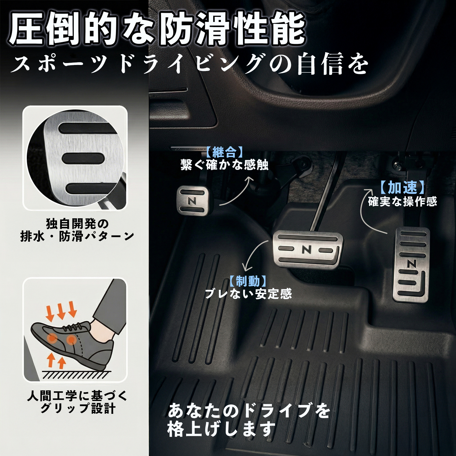 ホンダ（HONDA） 本田 N-WGN N-WGN JH1 JH2 アルミ ペダル カバー