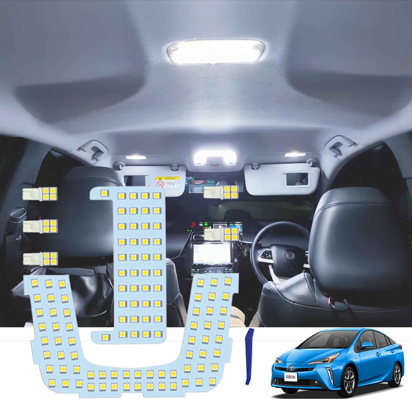 トヨタ（TOYOTA） 1年保証 プリウス50系 ルームランプ LED Prius