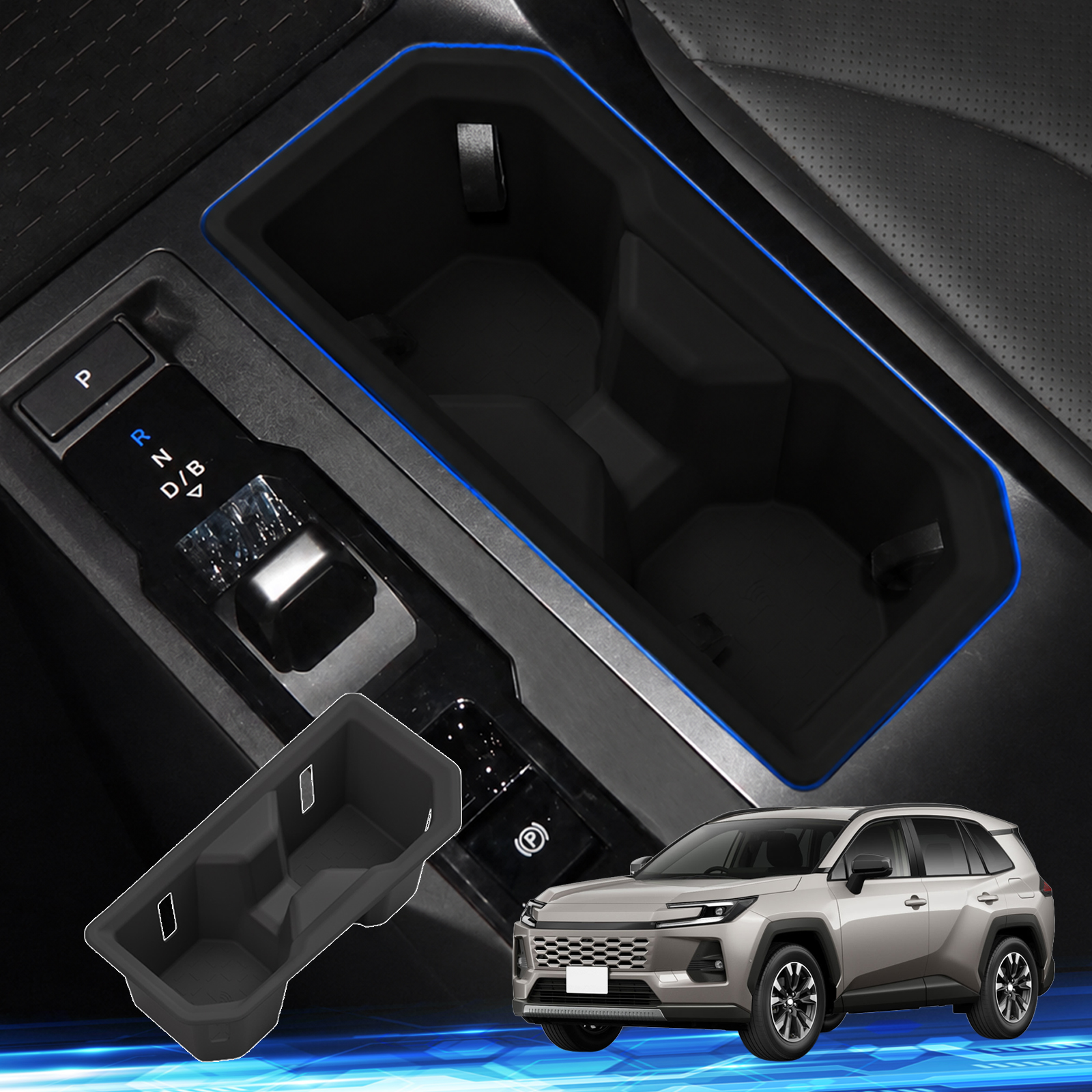 トヨタ RAV4 60系 ドリンクホルダーマット カップホルダーカバー