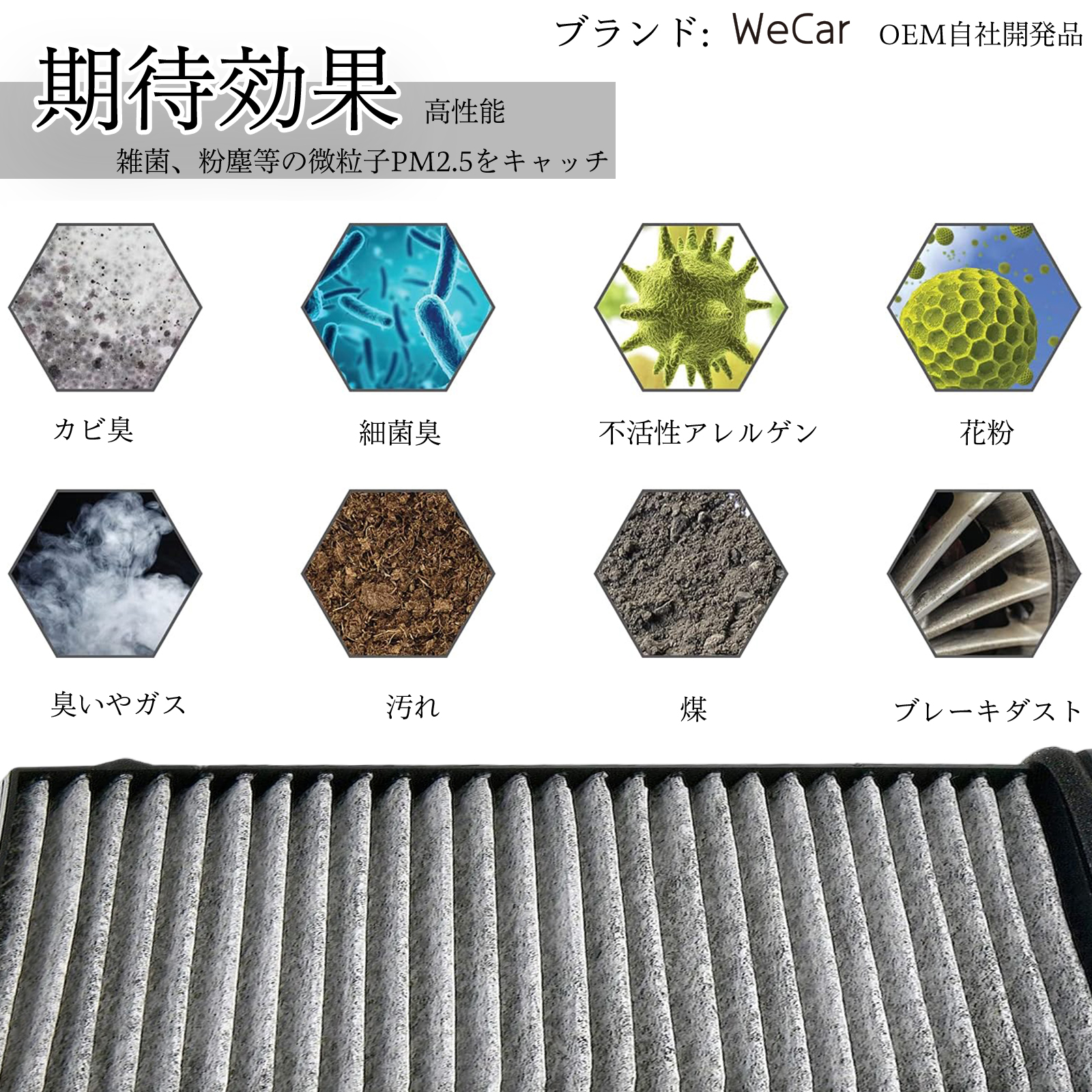 マツダ CX-3 DK系 エアコンフィルター 活性炭入り PM2.5対応 脱臭 抗菌