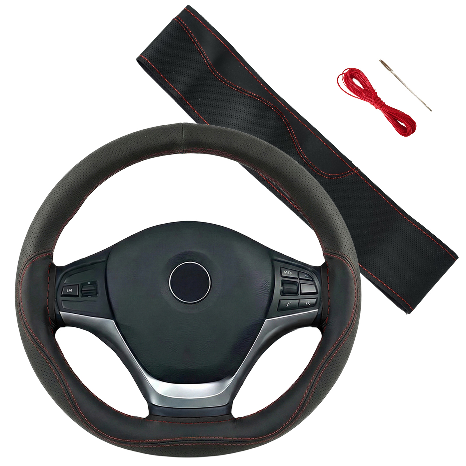 日産 サクラ B6AW ハンドルカバー 本革 車 自動車用 ステアリング