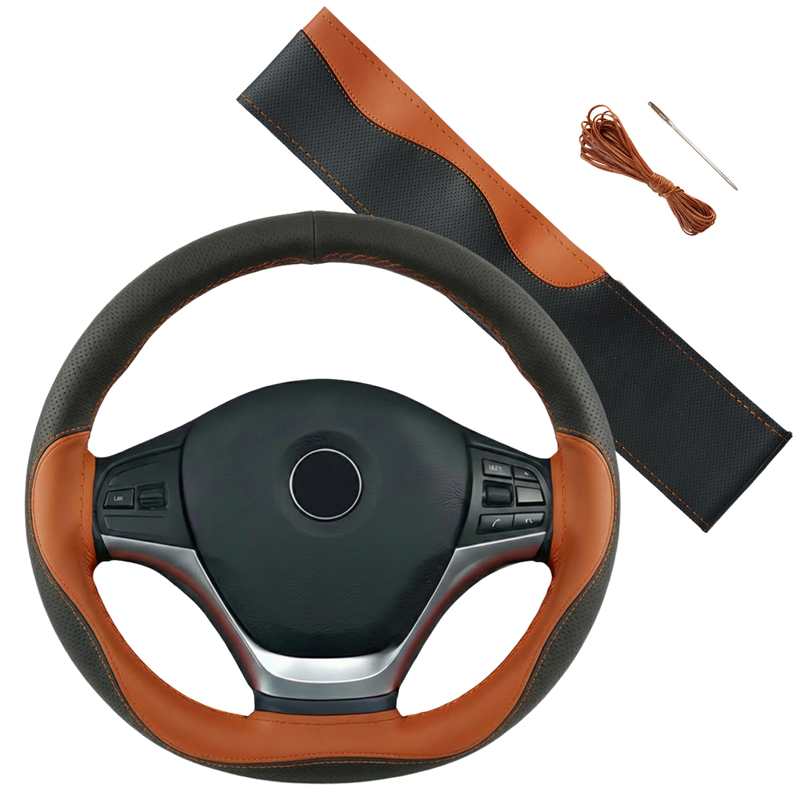 マツダ CX-5 KF系 ハンドルカバー 本革 車 自動車用 ステアリング