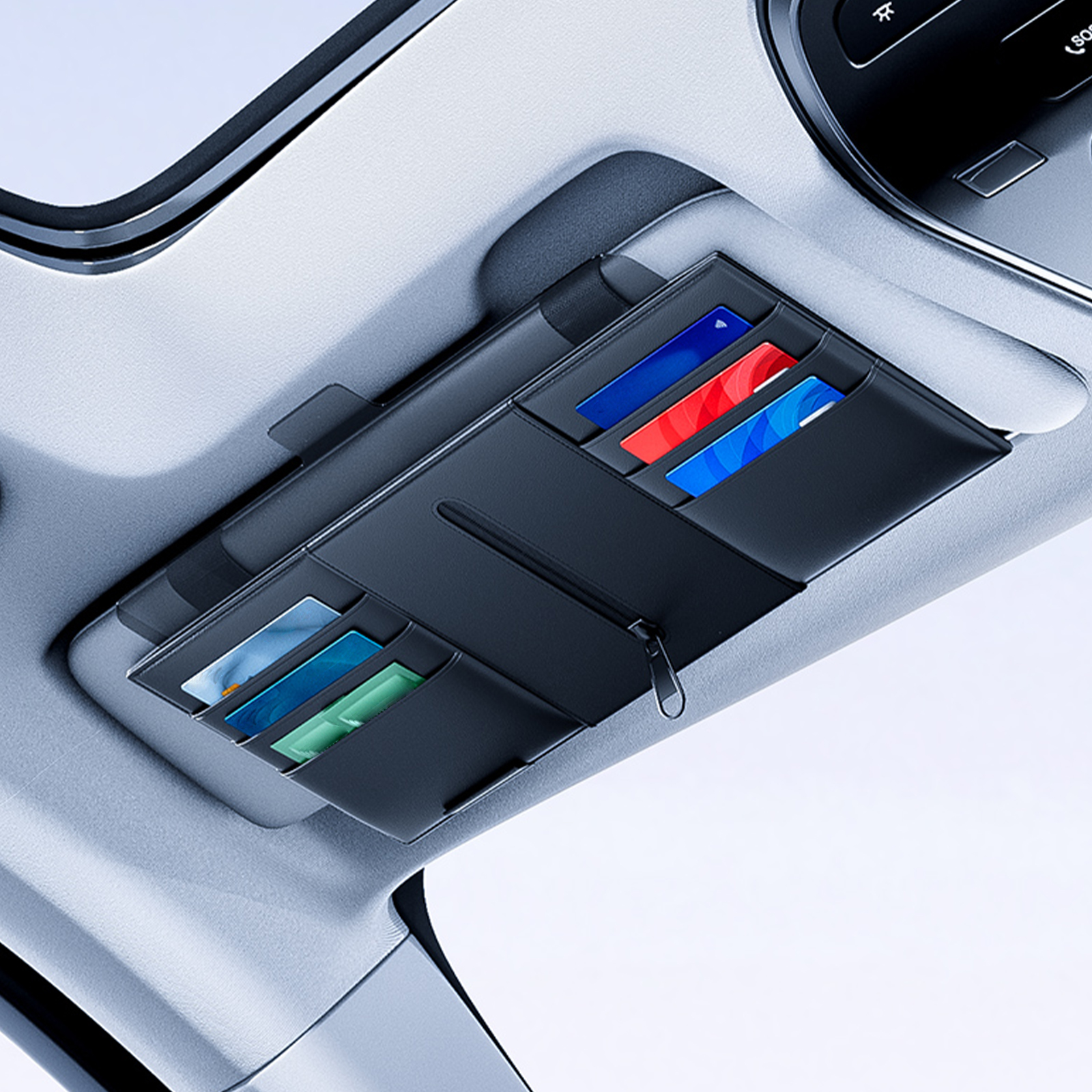 日産 エクストレイル T33 X-Trail 汎用 サンバイザーポケット