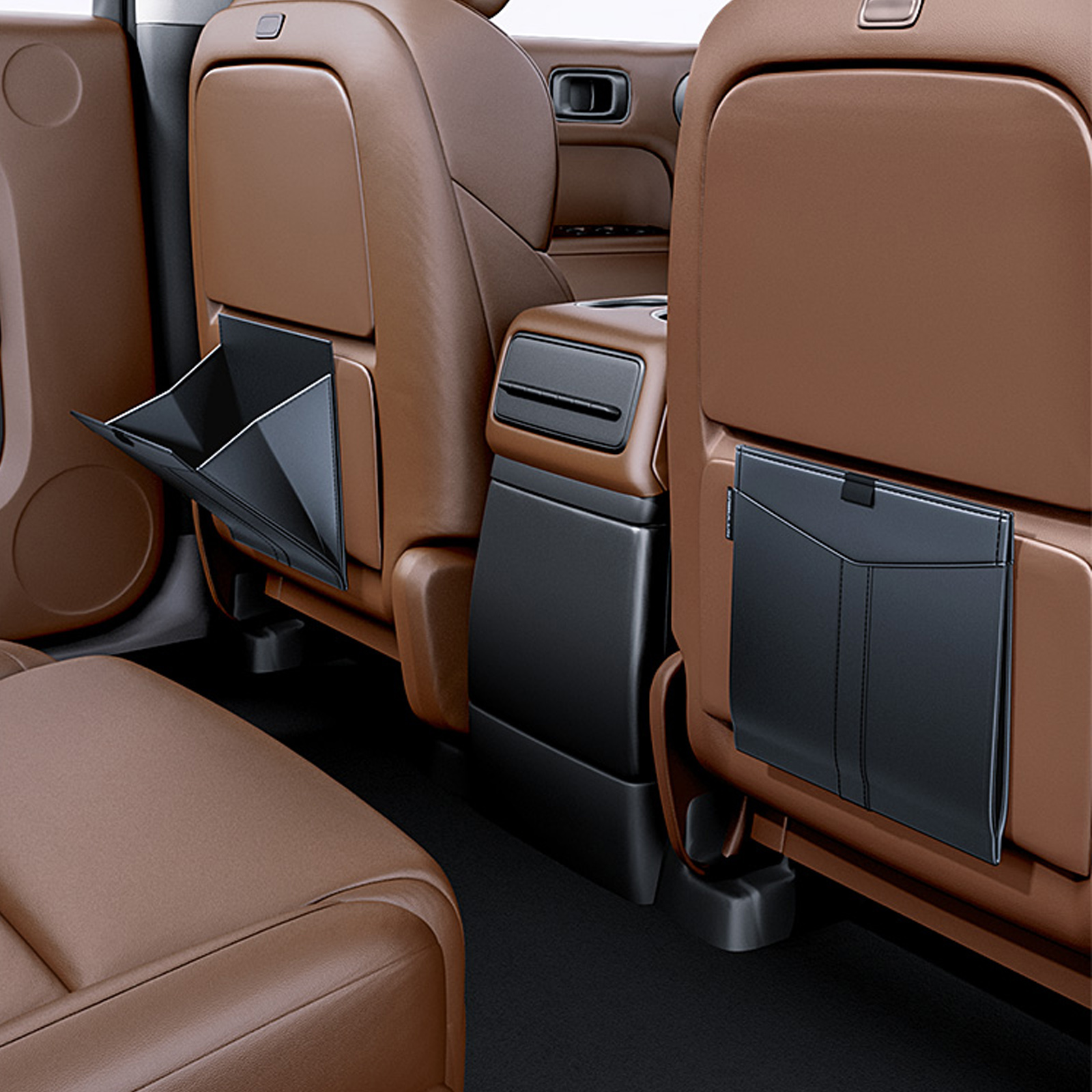 ダイハツ ミラジーノ1000 車 ゴミ箱 ブラック LEDライト 車載 大