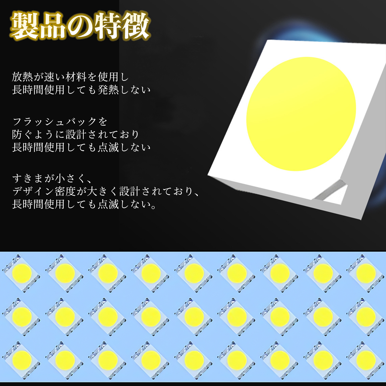 エスティマ50系 ACR50 GCR50 専用設計 LED ルームランプ 室内灯 爆光