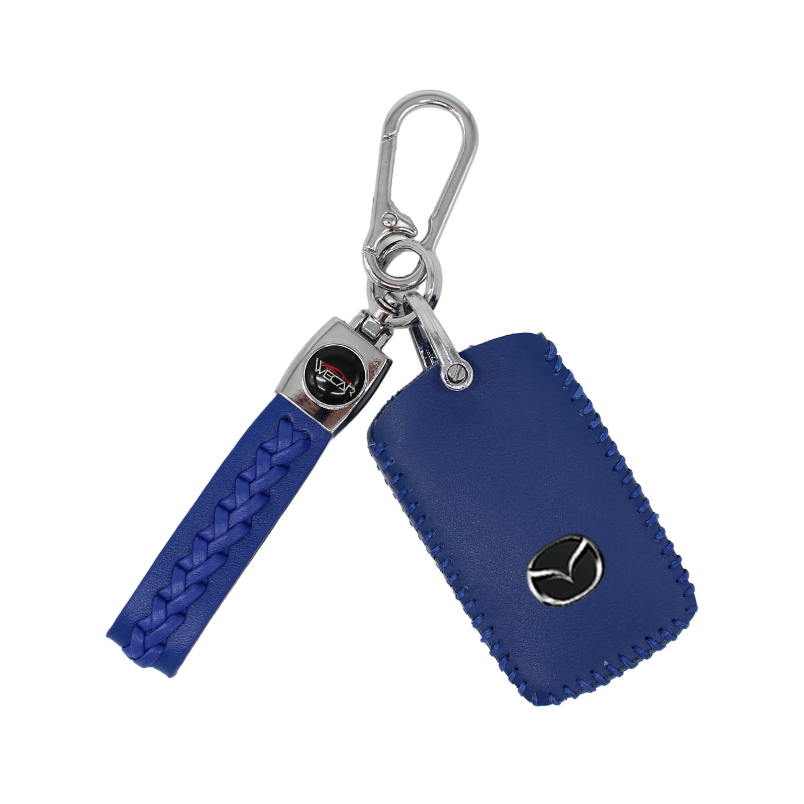 琴 21キー 青いハードケース付き MAZDA2 DJLFS DJ5FS スマートキーケース 革 車の鍵 キーカバー レザー
