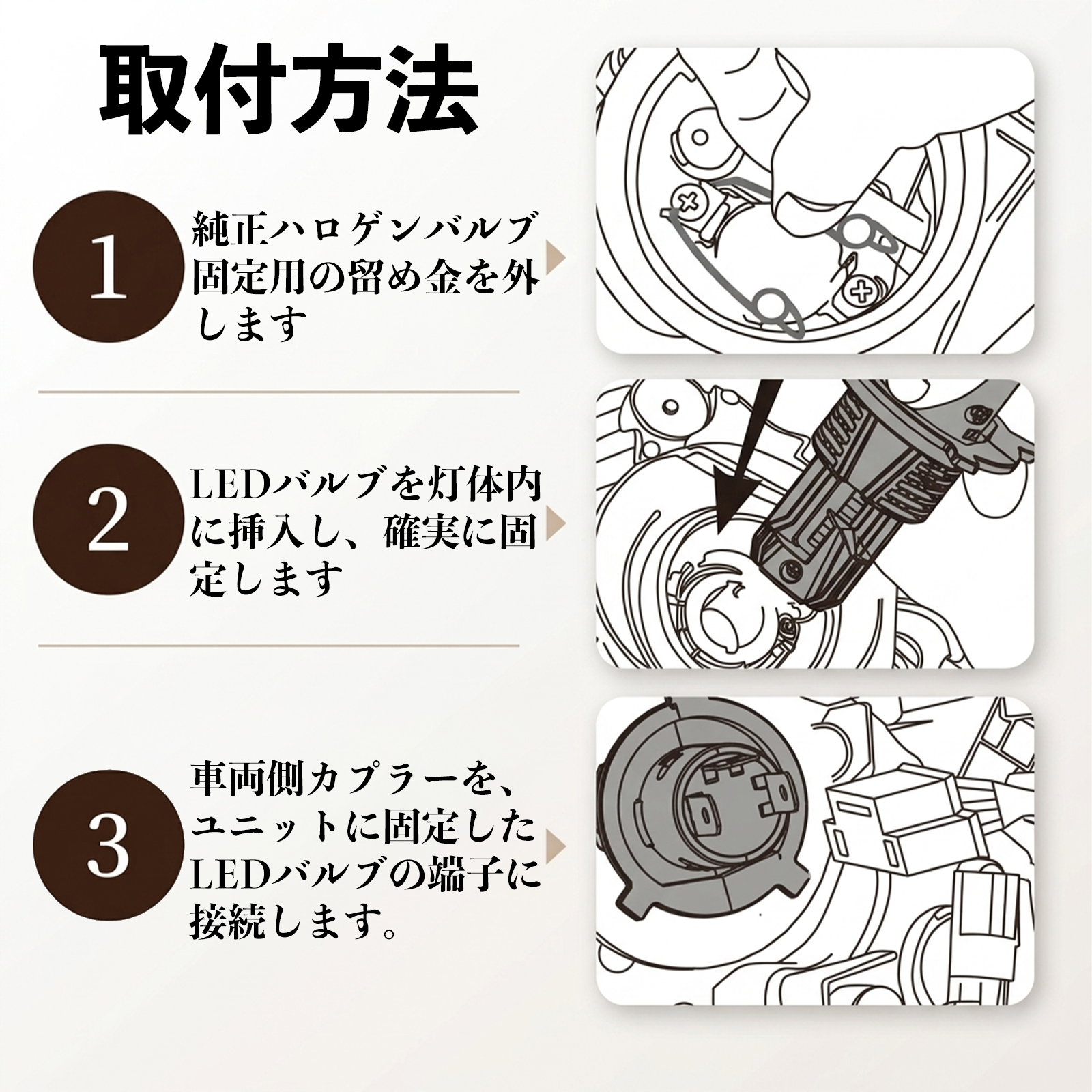 ホンダ ライブディオ AF34 AF35 後期 PH11 バイク LED ヘッドライト ヘッドライトバルブ バルブ Hi/Lo 切替 高輝度 AC/DC12V ホワイト 純白光 1個 WeCar |  | 02
