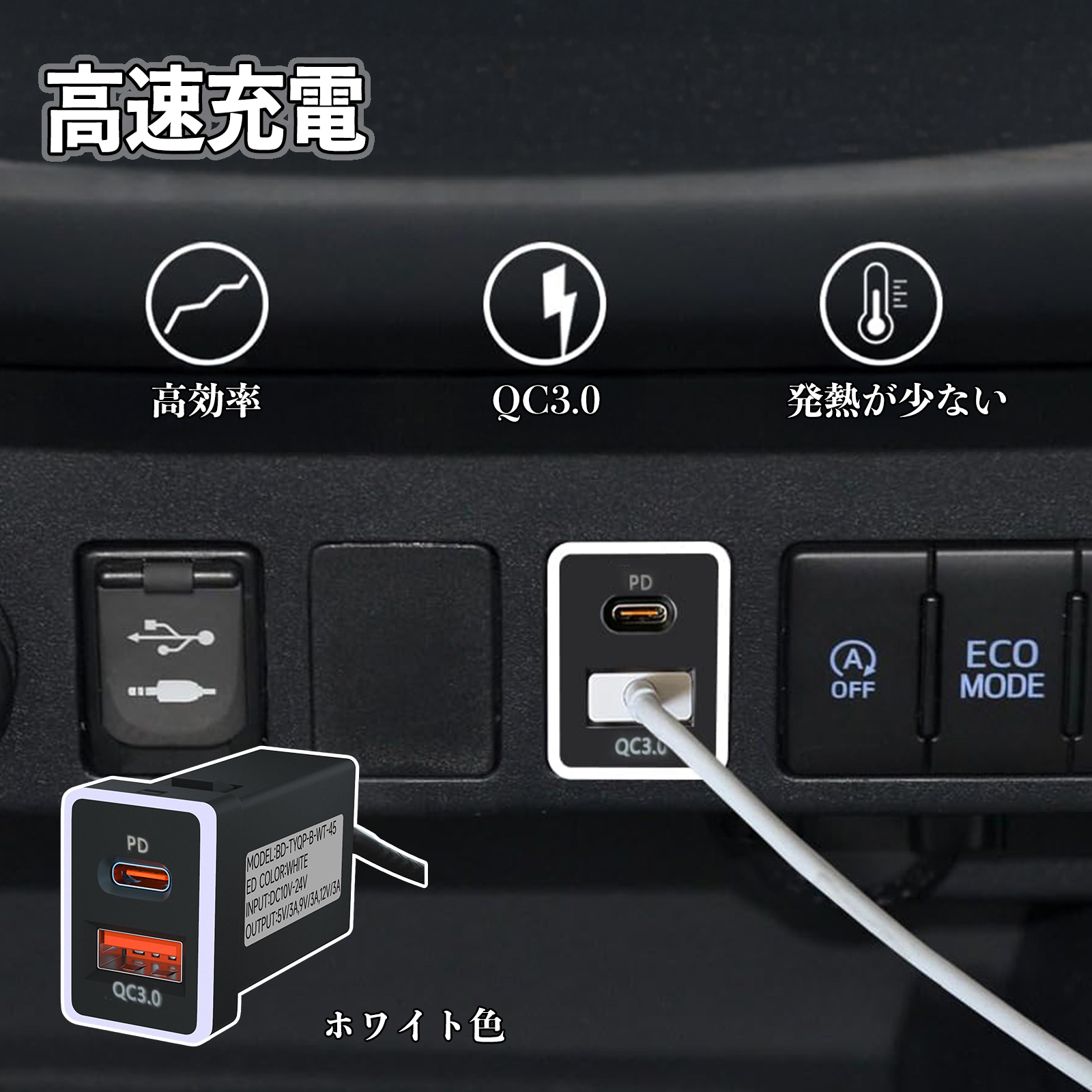 プリウス52phv充電　未使用 プリウスPHV52 充電コネクター