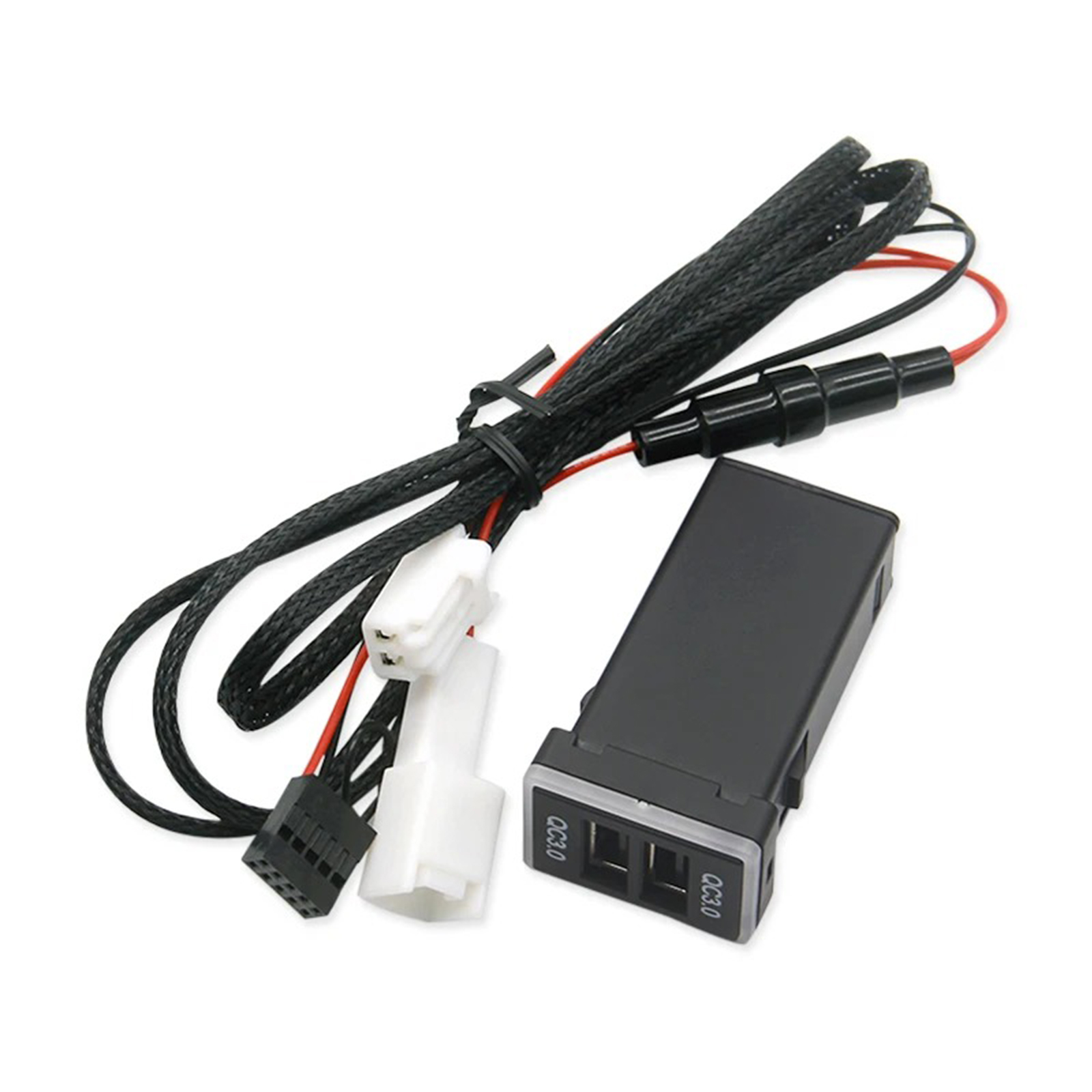 プリウスPHV ZVW35 ZVW52 USB充電器 QC3.0×2 USB増設 急速充電